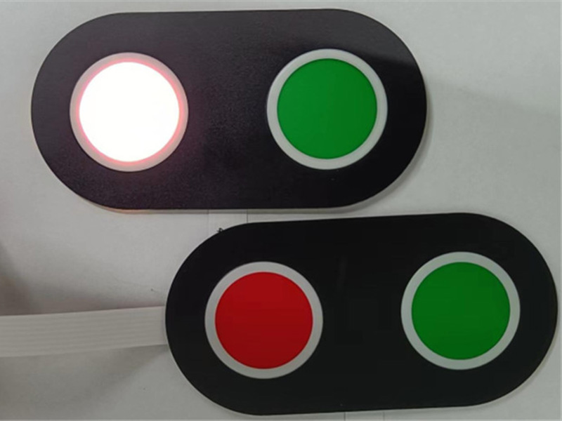Membrane switch with LGF design