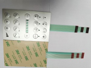 Custom tactile feeling and LEDs indication membrane switch