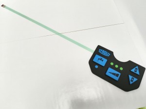 Silicone rubber overlay design membrane switch